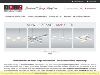 Podgląd strefadobrychlamp.pl