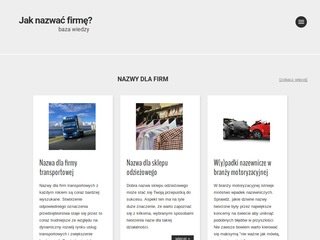 Podgląd jak-nazwac-firme.pl