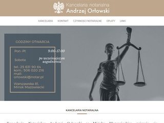 Podgląd notariuszminskmazowiecki.pl