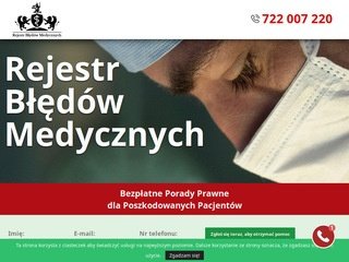 Podgląd https://rejestrbledowmedycznych.pl