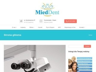 Podgląd mied-dent.pl