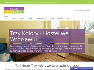 Podgląd https://hosteltrzykolory.pl