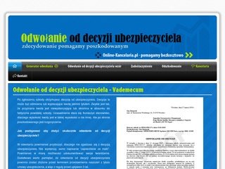 Podgląd odwolanieoddecyzjiubezpieczyciela.online-kancelaria.pl