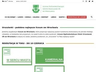 Podgląd https://www.urszulanki.edu.pl