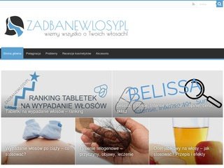 Podgląd https://www.zadbanewlosy.pl