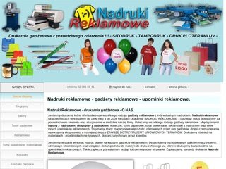 Podgląd https://www.nadrukireklamowe.com.pl