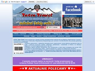 Podgląd tatratravel.com.pl