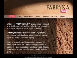 Podgląd fabrykagliny.pl