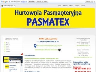 Podgląd pasmatex.com.pl