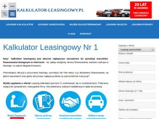 Podgląd kalkulator-leasingowy.pl