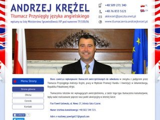 Podgląd tlumaczenia.andrzejkrezel.pl