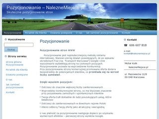 Podgląd naleznemiejsce.pl