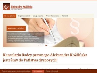 Podgląd kancelaria-kozlinska.pl