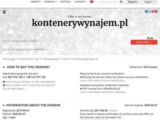 Podgląd kontenerywynajem.pl