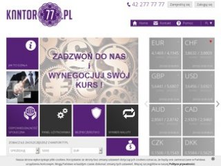 Podgląd https://www.kantor77.pl