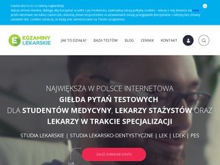 Podgląd https://www.egzaminylekarskie.pl